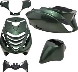 Kappenset EVO-1 Piaggio Zip 2000 Alpine Green met SP voorscherm 5 delig