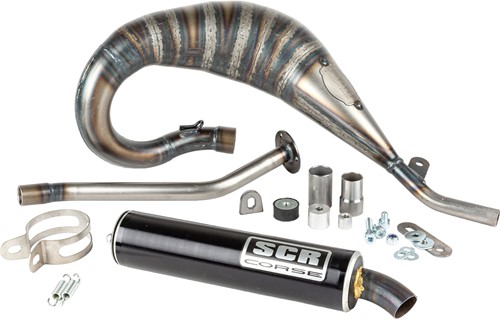 Uitlaat SCR Corse Handmade Cross 50/70cc voor Beta 50 RR - Links Bovenlangs
