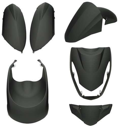 Kappenset Peugeot Kisbee Mat Zwart Dmp