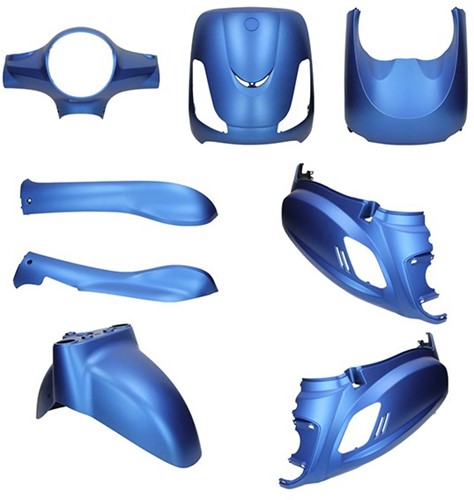 Kappenset Sym Fiddle II 8-delig Mat Blauw DMP