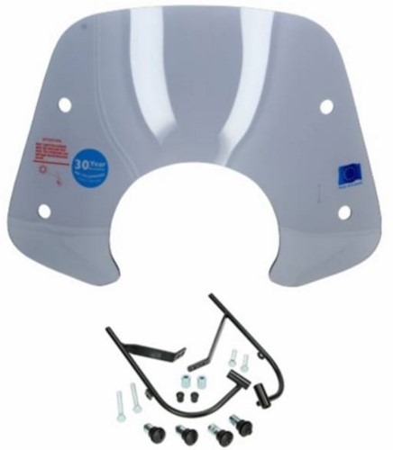 Windscherm Laag Smoke SYM Fiddle II Inclusief Bevestigingsset
