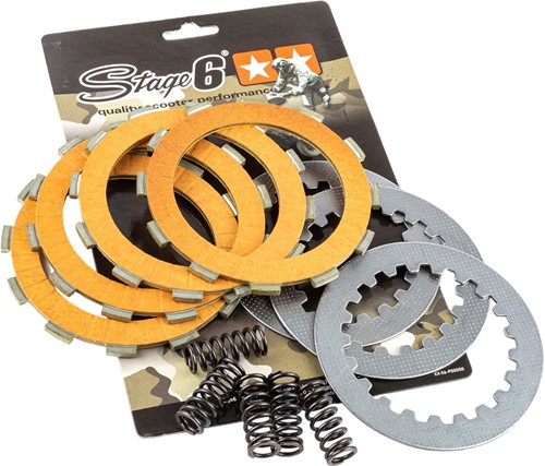 Koppelingsplaatset Stage6 Carbon Aprilia RS4 / Aprilia RS50 / Aprilia RX50 / Aprilia SX50 SM / Derbi GPR50 R / Derbi Senda R DRD / Derbi Senda R X-Race / Derbi Senda SM DRD Racing / Derbi Senda SM 