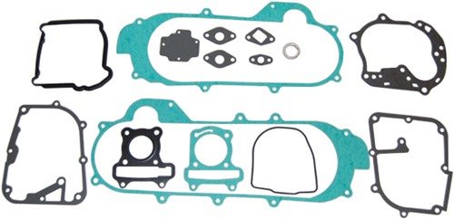Pakking set Motorblok (Voor 10inch / 12inch Wielen) Kymco Agility 50 / Kymco New Dink / Sym 4t / Baotian Gy6 / Btc / Agm / Znen / Peugeot Tweet / Fosti Grande Retro