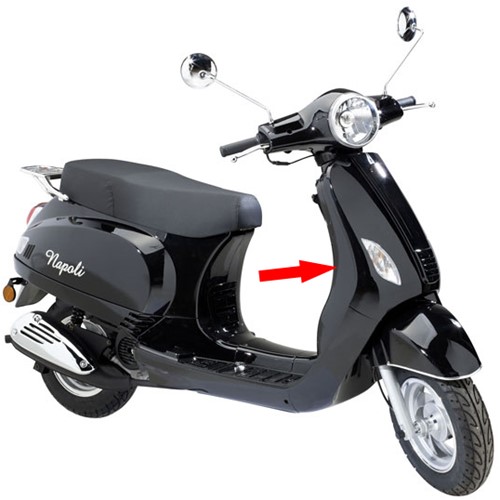 binnenbeenschilddeksel china LX / VX50 / napoli / RL-50 zwart