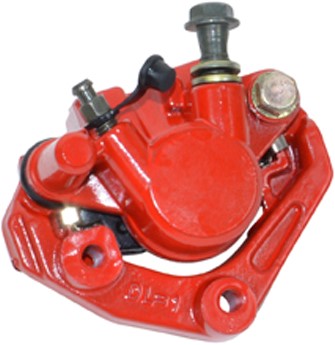 Remklauw peugeot v-clic / china 10inch / pico / turbho cs50 kleur rood voorrem