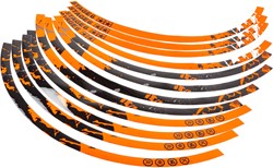 Velgrand Sticker Set Stage6 Oranje - Zwart - voor 10inch wielen (Geschikt Voor 2 Velgen L+R)