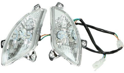 knipperlicht set lamp led helder agm vx50 / napoli / RL-50 / china lx modellen (voor zijde) e-keur