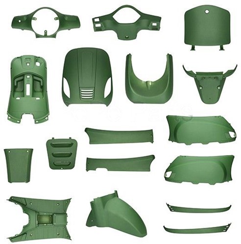 Kappenset Mat Groen (17 Delig) Agm Vx 50 / China Lx Versie / Iva / Btc Riva / Napoli / Roma (Voor Ronde en vierkante koplamp Versie)
