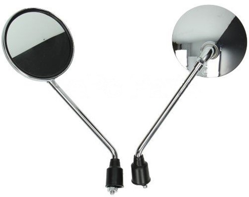 Spiegelset (Chroom) Agm Vx50 / Berini Napoli / Rl 50 / China Lx / Btc Riva M8 Schroefdraad