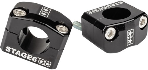 Stuurklemmen / Adapterset Stage6 Zwart CNC - Voor Montage Van 28.6mm Sturen