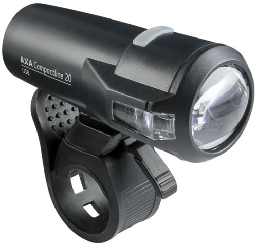 Fiets Koplamp Axa Compactline 20 USB oplaadbaar