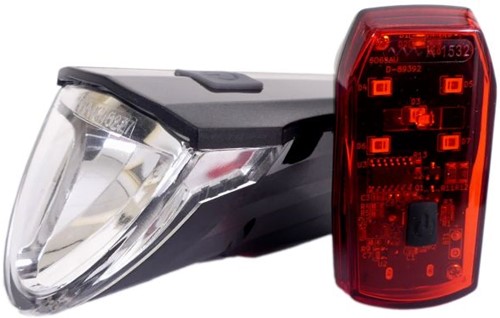 Fiets Verlichtingsset Edge Razor 60 Lux - USB - StVZO goedgekeurd (incl. remlichtfunctie)
