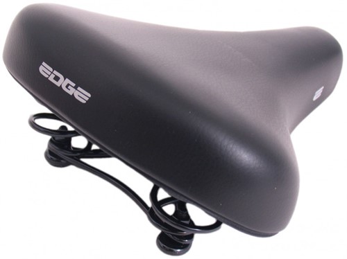 Edge Fiets Zadel City Retro Zwart
