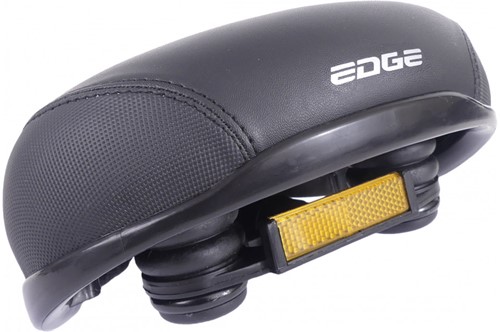 Edge Fiets zadel City Protect Zwart Met Hoekbescherming-2