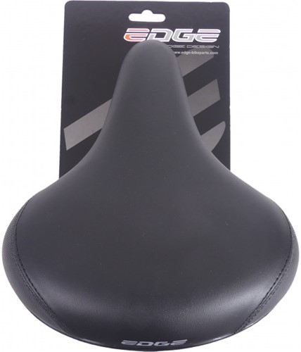 Edge Fiets zadel City Protect Zwart Met Hoekbescherming