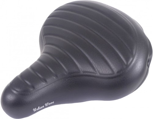 Edge Fiets zadel Urban XL Wave Zwart-3