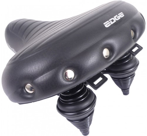 Edge Fiets zadel Urban XL Wave Zwart