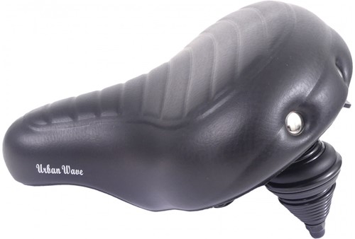 Edge Fietszadel Urban XL Wave Zwart
