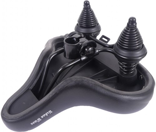 Edge Fietszadel Urban XL Wave Zwart