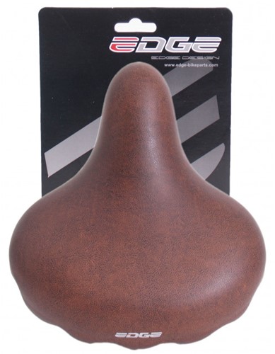 Edge Fiets zadel Urban XL Mat Donkerbruin-3