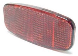 Fiets Achterdrager reflector Spanninga 80mm boutafstand