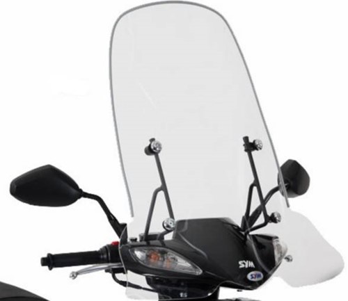 Windscherm Peugeot Tweet / Sym Jet4-4t / Sym Symphony SR + Montageset Hoog Helder Origineel sy530-ata-00l