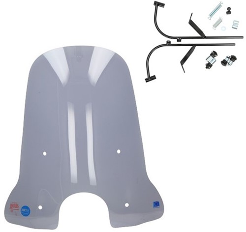 Windscherm SYM Fiddle II + Montageset Hoog Smoke 74cm