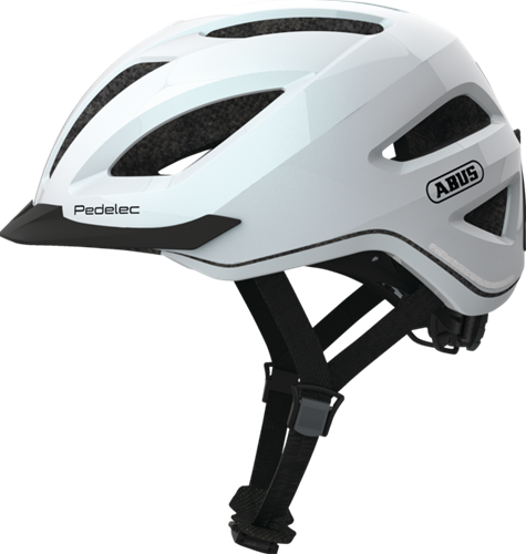 Helm ABUS Urban Pedelec 1.1 voor snorfiets & speed pedelec NTA-8776 gekeurd - Pearl White - met achterlicht