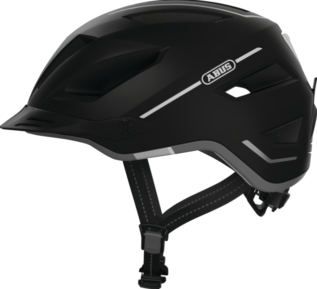 Verstelbaar kapok Somber Helm ABUS Urban Pedelec 2.0 voor snorfiets & Speed Pedelec NTA-8776 gekeurd  - Velvet Black - Maat S - met achterlicht Cityparts