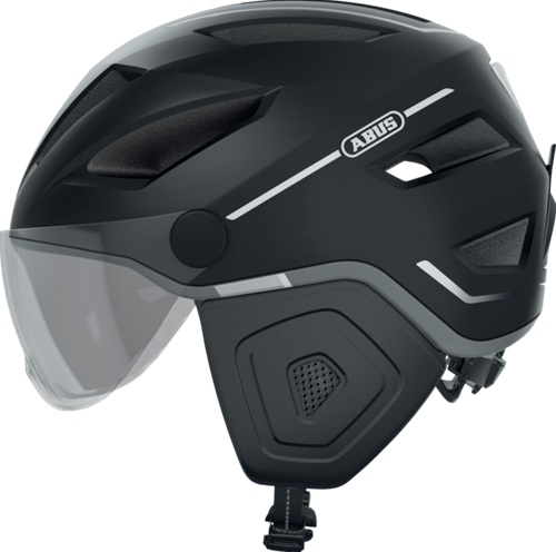 Helm ABUS Urban Pedelec 2.0 ACE voor snorfiets & Speed Pedelec NTA-8776 gekeurd - Velvet Black - Maat M - met achterlicht