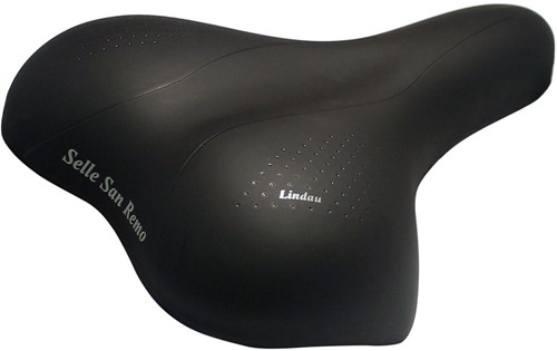 Fiets zadel San Remo 3560 Vienna Zwart City Trekking zonder Handgreep