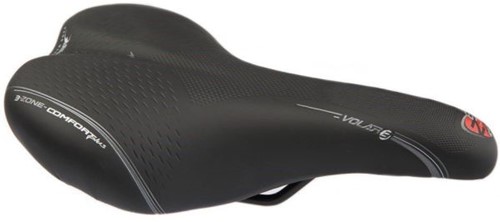 Fiets Zadel Selle Bassano Volare M X33 voor heren - zwart