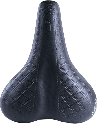 Fiets Zadel Selle Bassano Cafe Racer Bobber Heren Zwart