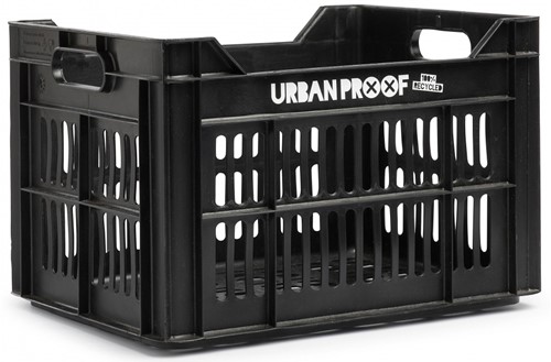 Gerecyclede Fietskrat Urban Proof 30 liter 40 x 30 x 25cm Zwart
