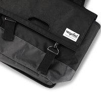 Gerecyclede dubbele fietstas Urban Proof 40 liter - zwart/grijs-2