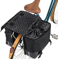 Gerecyclede dubbele fietstas Urban Proof 40 liter - zwart/grijs-3