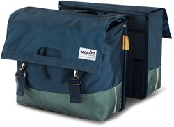 Gerecyclede dubbele fietstas Urban Proof 40 liter - blauw/groen