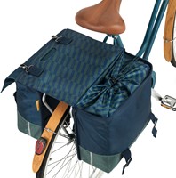 Gerecyclede dubbele fietstas Urban Proof 40 liter - blauw/groen-3