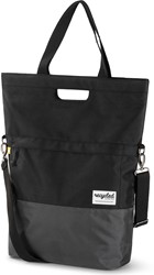 Gerecyclede shopper fietstas Urban Proof 20 liter - zwart/grijs