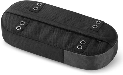 Gerecylede bagagedragerkussen Urban Proof 37,5 x 17 x 7 cm - zwart/grijs-2