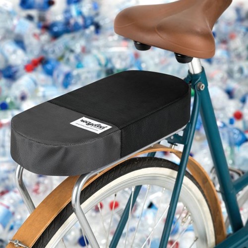 Gerecylede bagagedragerkussen Urban Proof 37,5 x 17 x 7 cm - zwart/grijs-3