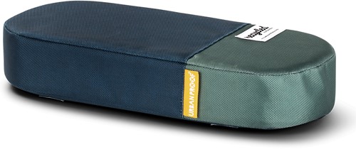 Gerecylede bagagedragerkussen Urban Proof 37,5 x 17 x 7 cm - blauw/groen