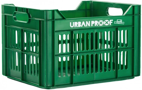 Gerecyclede Fietskrat Urban Proof 30 liter 40 x 30 x 25cm Groen