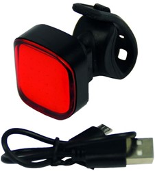 Fiets Achterlicht LED Urban Proof High Power vierkant - USB oplaadbaar
