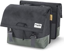 Gerecyclede dubbele fietstas Urban Proof 40 liter - groen/grijs