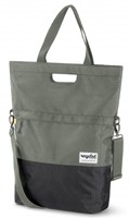 Gerecyclede shopper fietstas Urban Proof 20 liter - groen/grijs