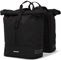 Fiets Gerecyclede dubbele fietstas Urban Proof Rolltop 38 liter 30 x 15 x 42 cm - zwart