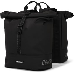 Fiets Gerecyclede dubbele fietstas Urban Proof Rolltop 38 liter 30 x 15 x 42 cm - zwart