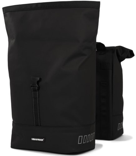 Fiets Gerecyclede dubbele fietstas Urban Proof Rolltop 38 liter 30 x 15 x 42 cm - zwart-3