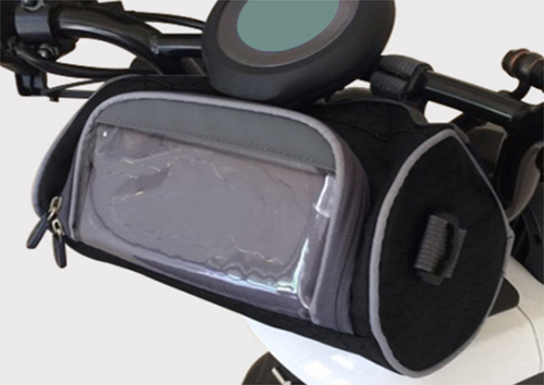 Stuurtasje Aplus Niu / E-step / E-bike Zwart + Venster